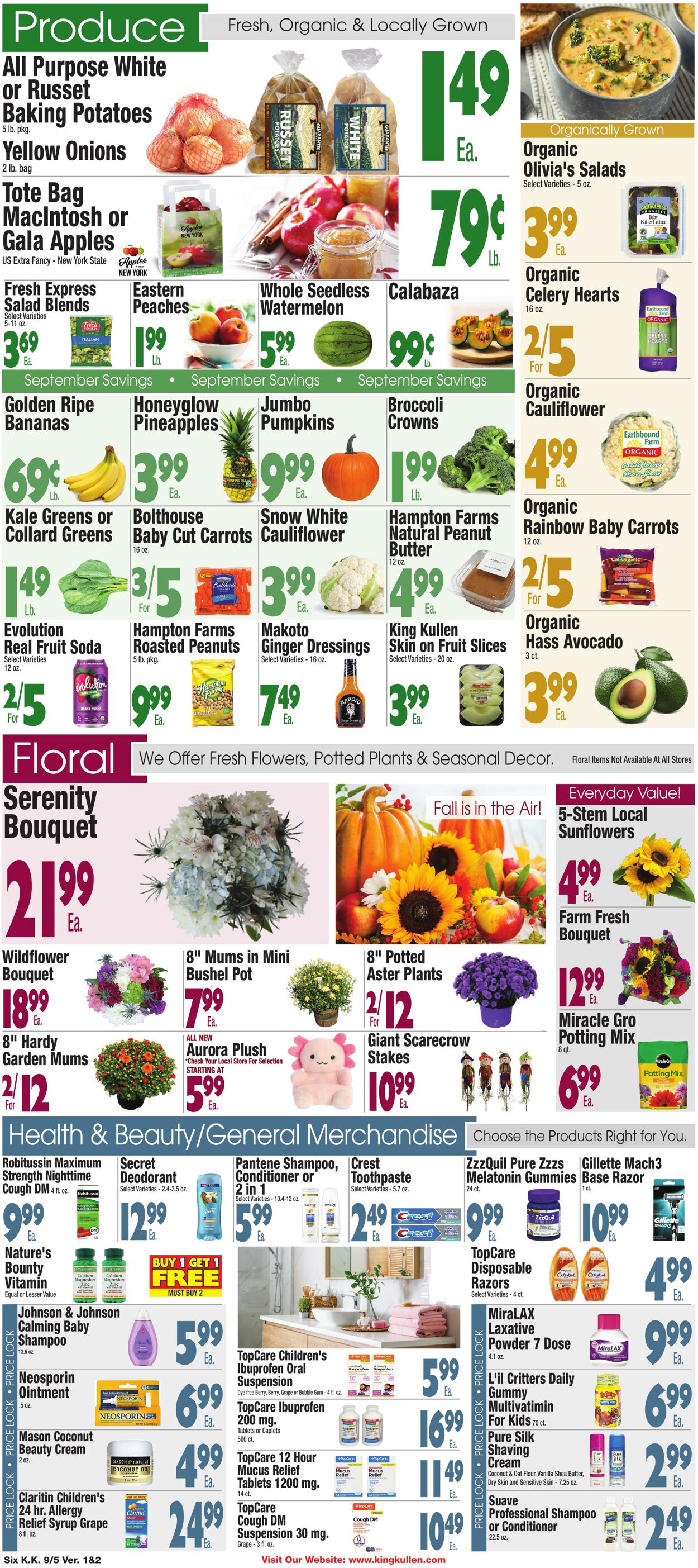 Weekly ad King Kullen 09/04/2025 - 09/11/2025