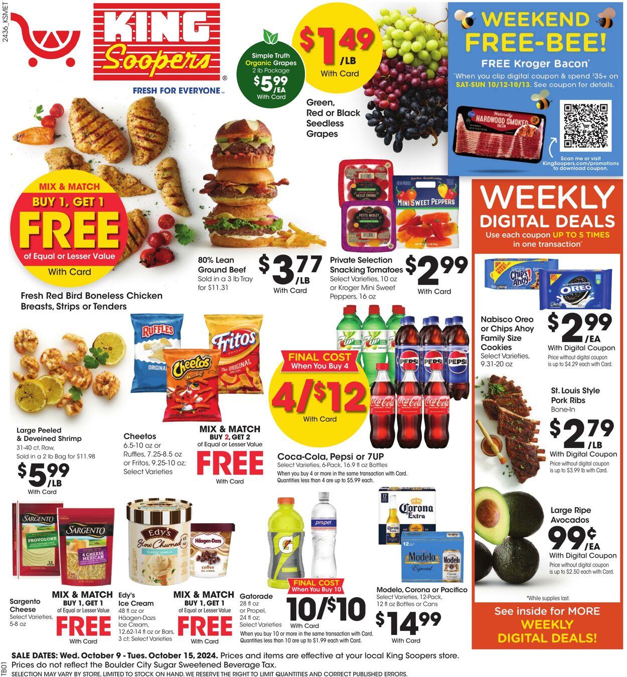 Weekly ad King Soopers 10/09/2024 - 10/15/2024