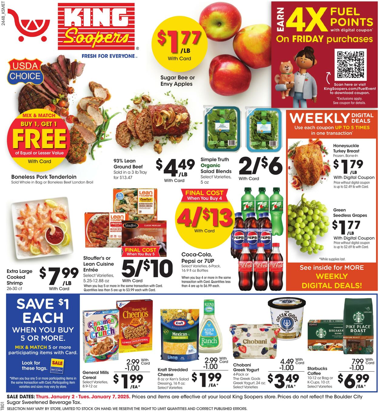 Weekly ad King Soopers 01/02/2025 - 01/07/2025