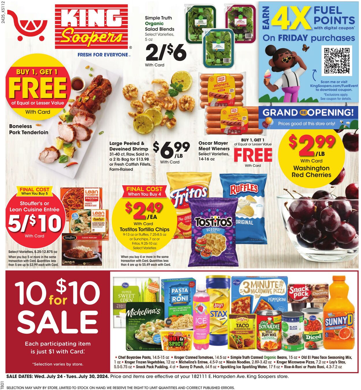 Weekly ad King Soopers 07/24/2024 - 07/30/2024