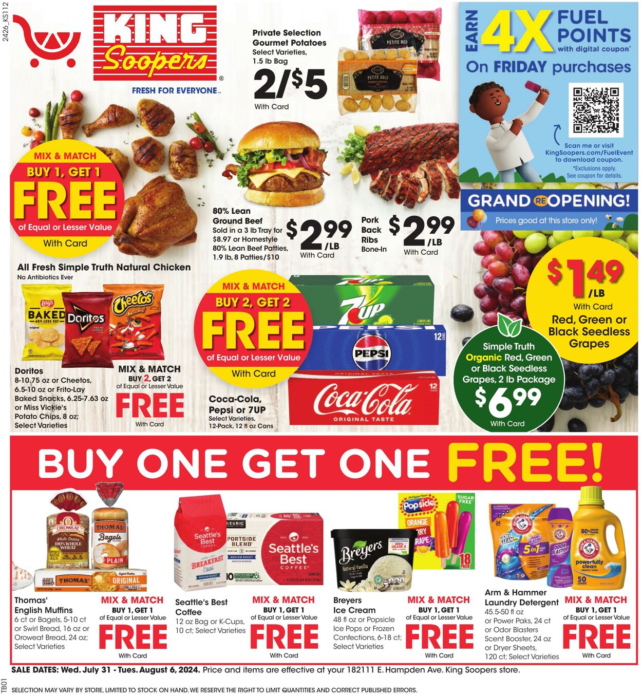 Weekly ad King Soopers 07/31/2024 - 08/06/2024