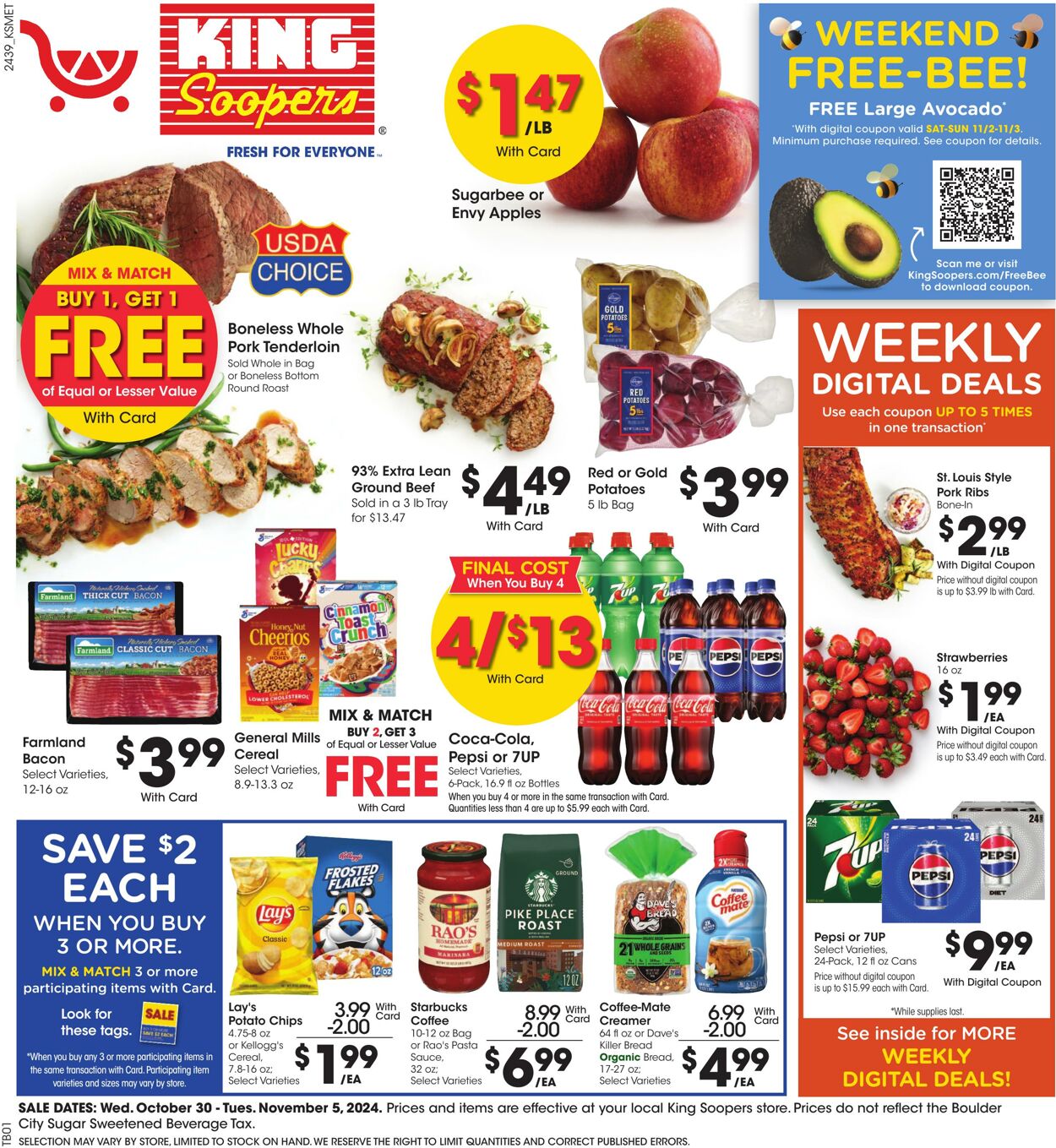 Weekly ad King Soopers 10/30/2024 - 11/05/2024