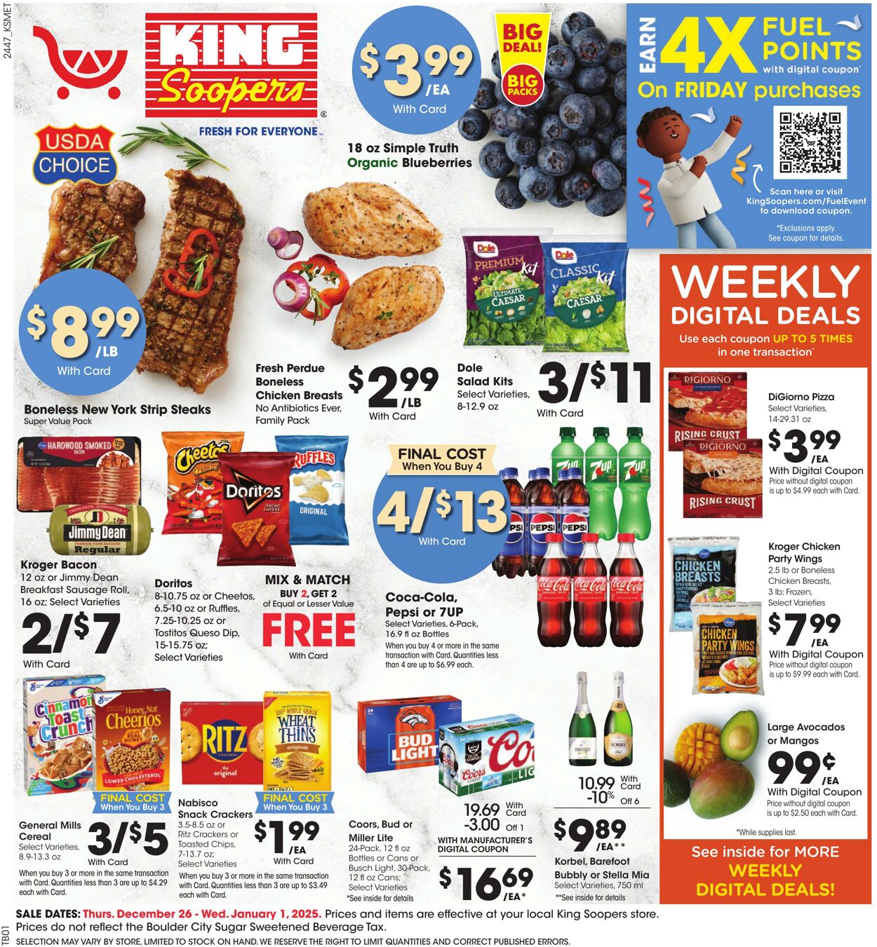 Weekly ad King Soopers 12/26/2024 - 01/01/2025