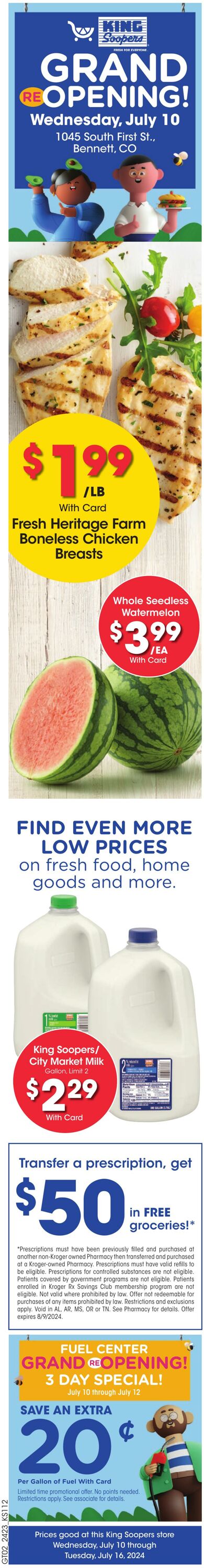 Weekly ad King Soopers 07/10/2024 - 07/16/2024