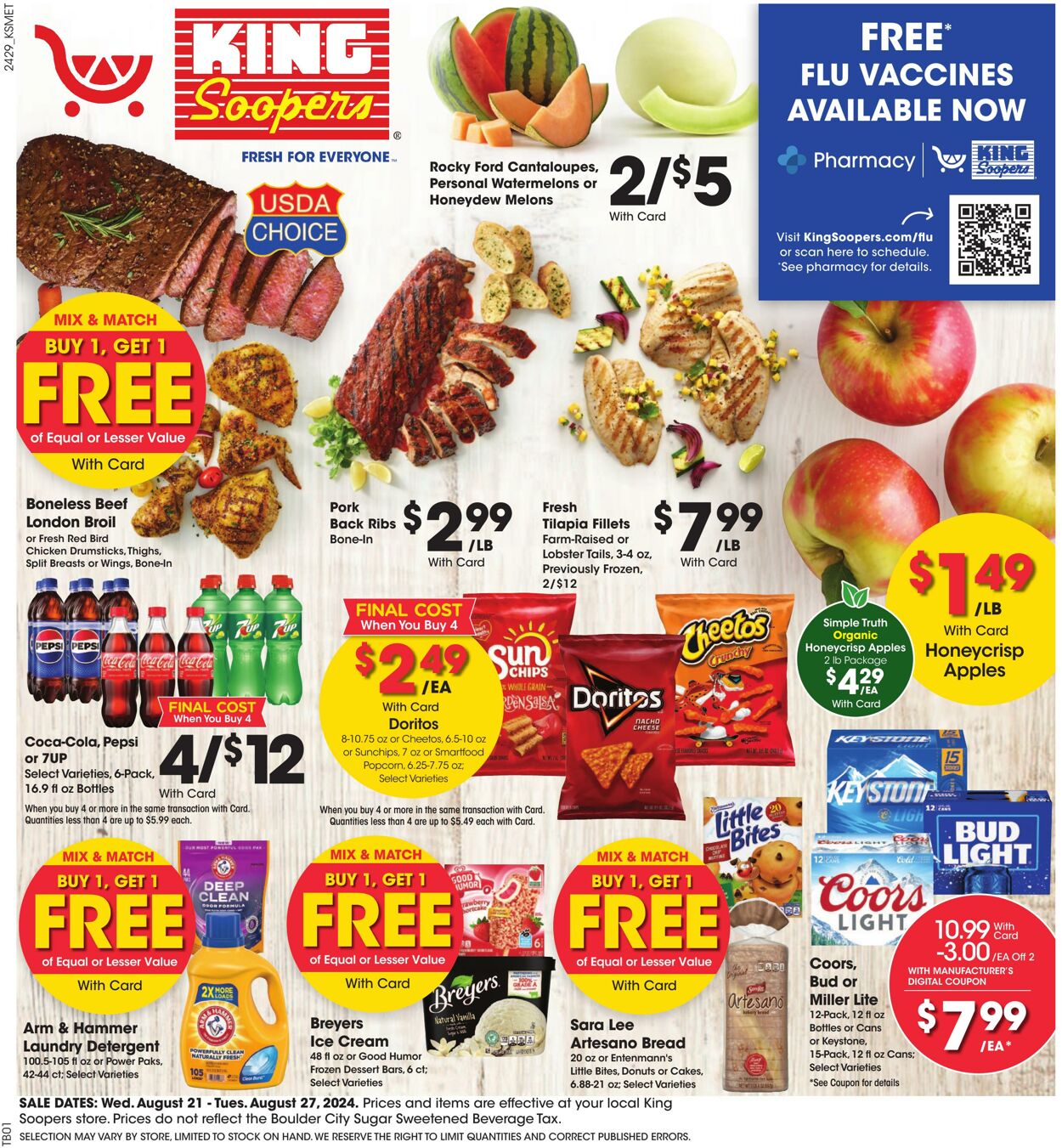 Weekly ad King Soopers 08/21/2024 - 08/27/2024