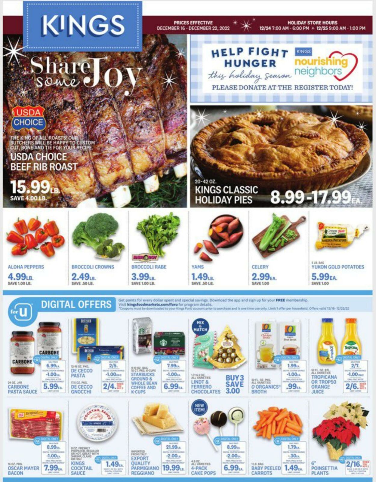 Weekly ad Kings Food Markets 12/16/2022 - 12/22/2022