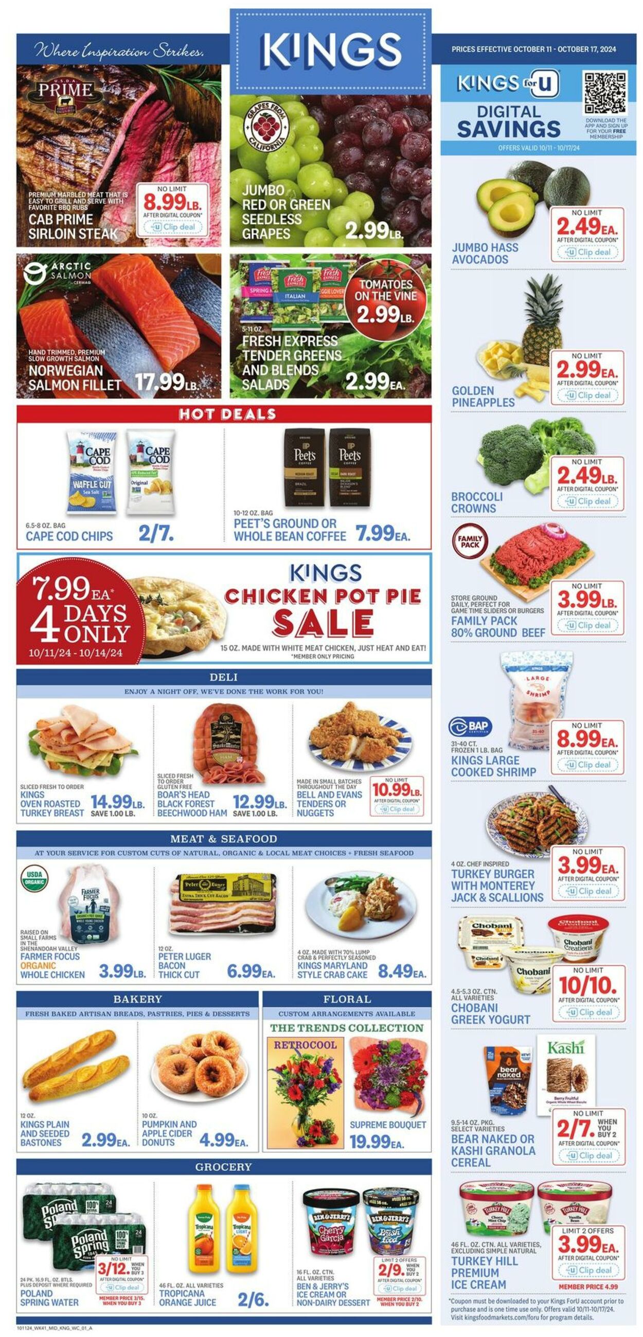 Weekly ad Kings Food Markets 10/11/2024 - 10/17/2024