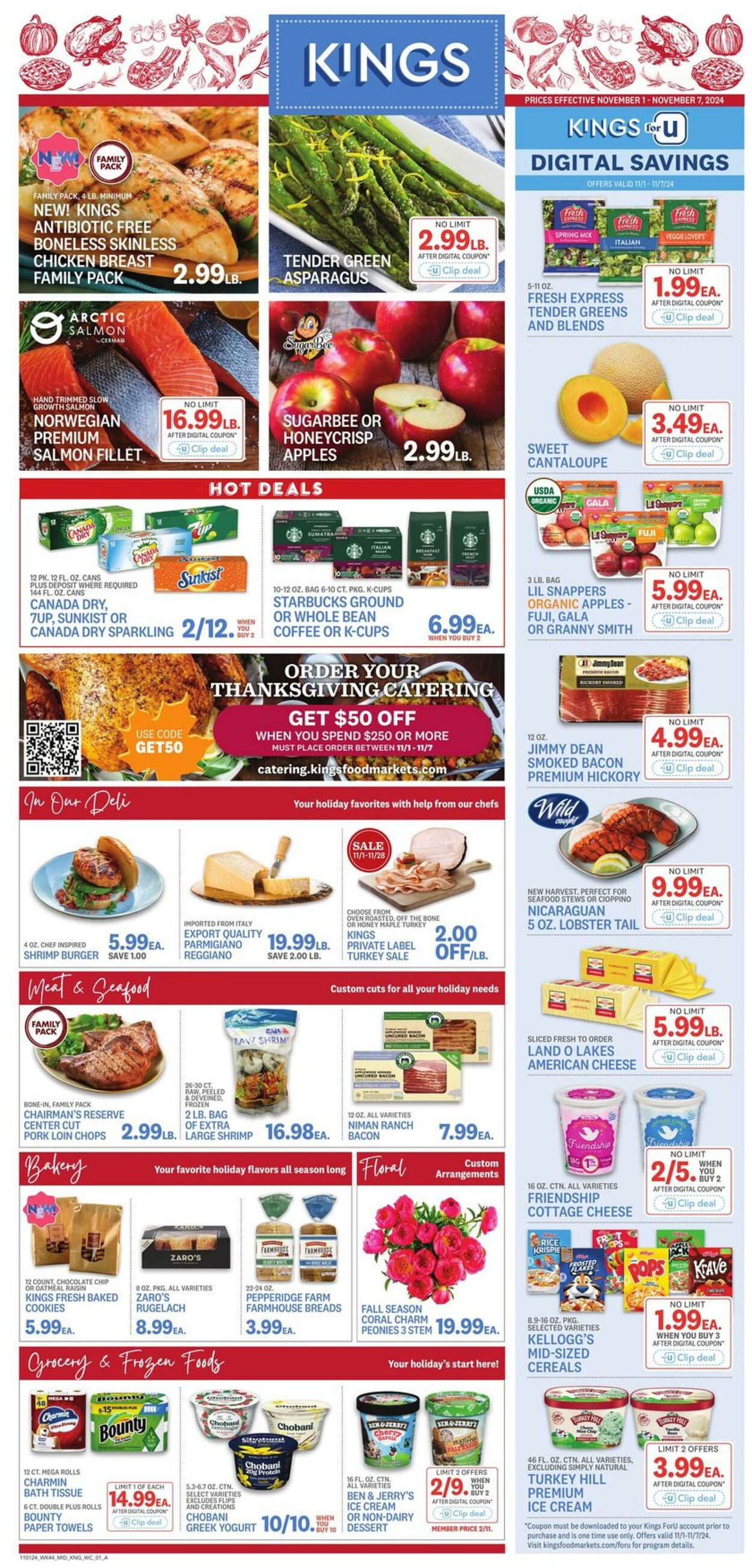 Weekly ad Kings Food Markets 11/01/2024 - 11/07/2024