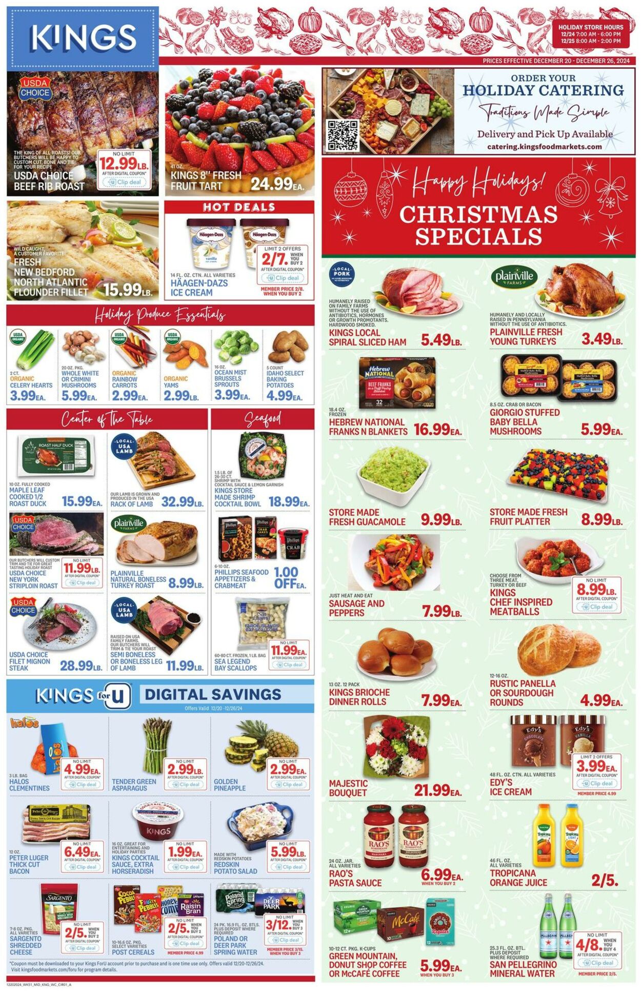 Weekly ad Kings Food Markets 12/20/2024 - 12/26/2024