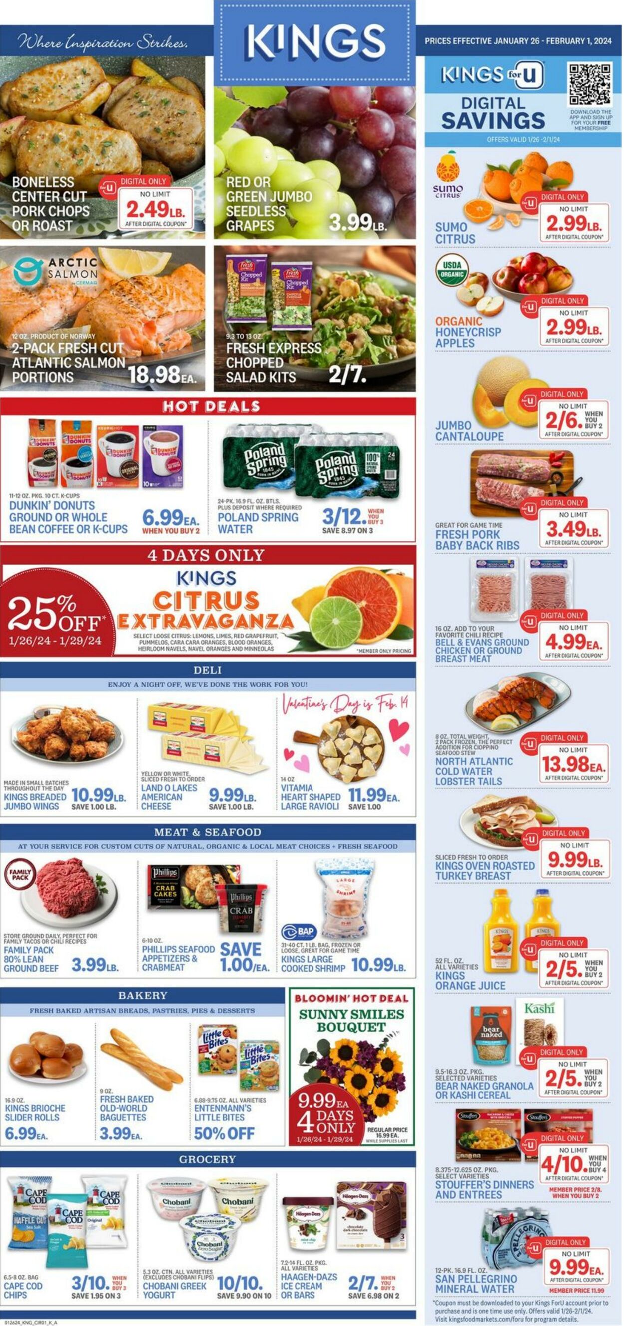 Weekly ad Kings Food Markets 01/26/2024 - 02/01/2024