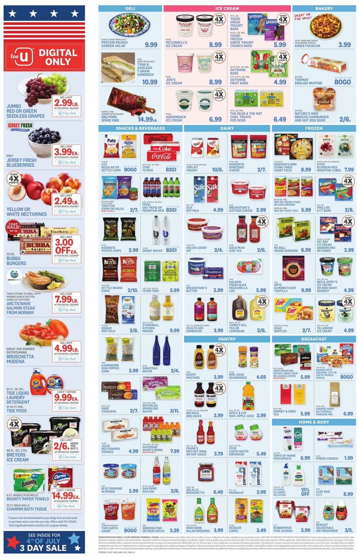 Weekly ad Kings Food Markets 07/04/2025 - 07/10/2025