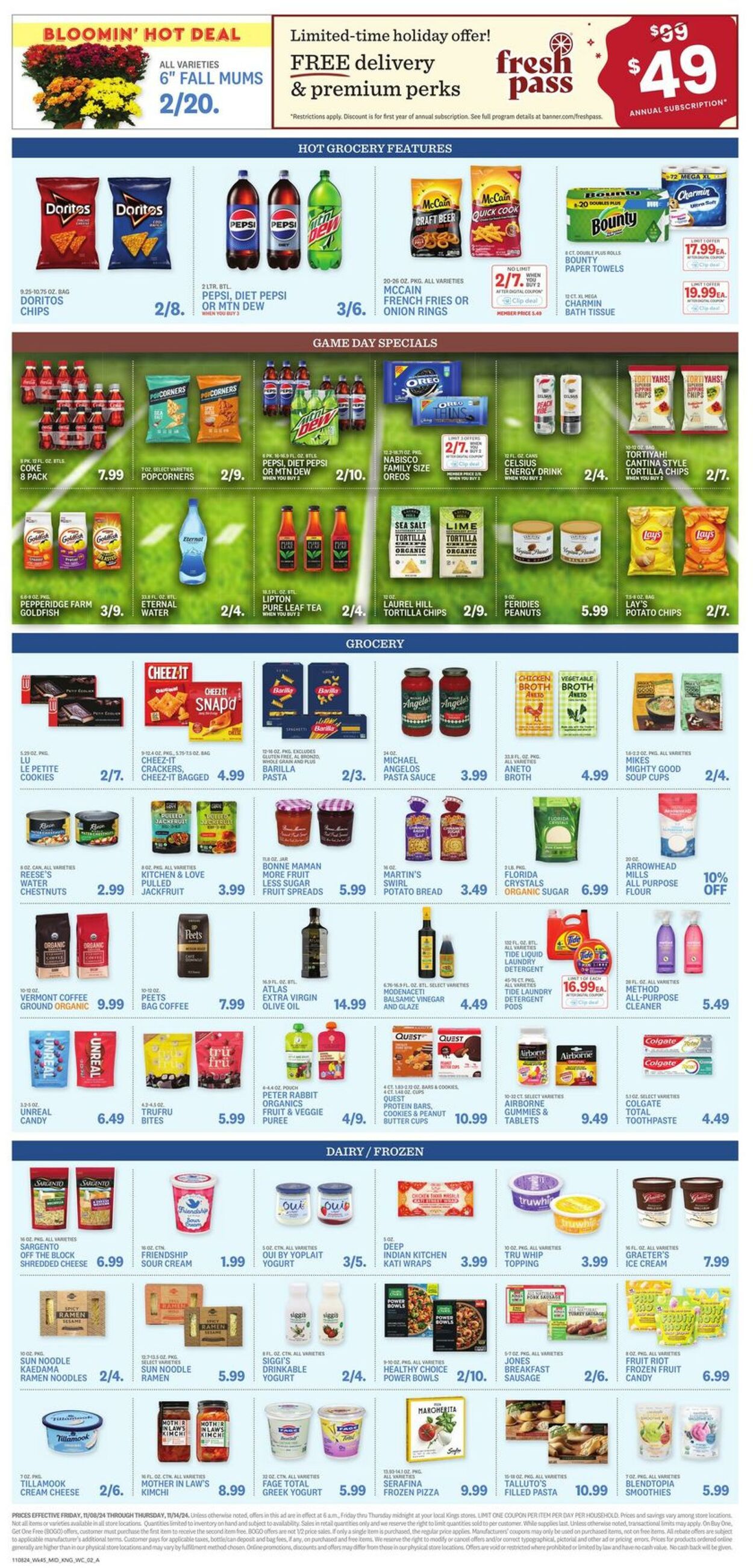 Weekly ad Kings Food Markets 11/08/2024 - 11/14/2024