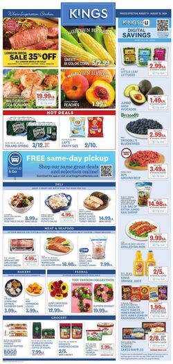 Weekly ad Kings Food Markets 08/16/2024 - 08/22/2024