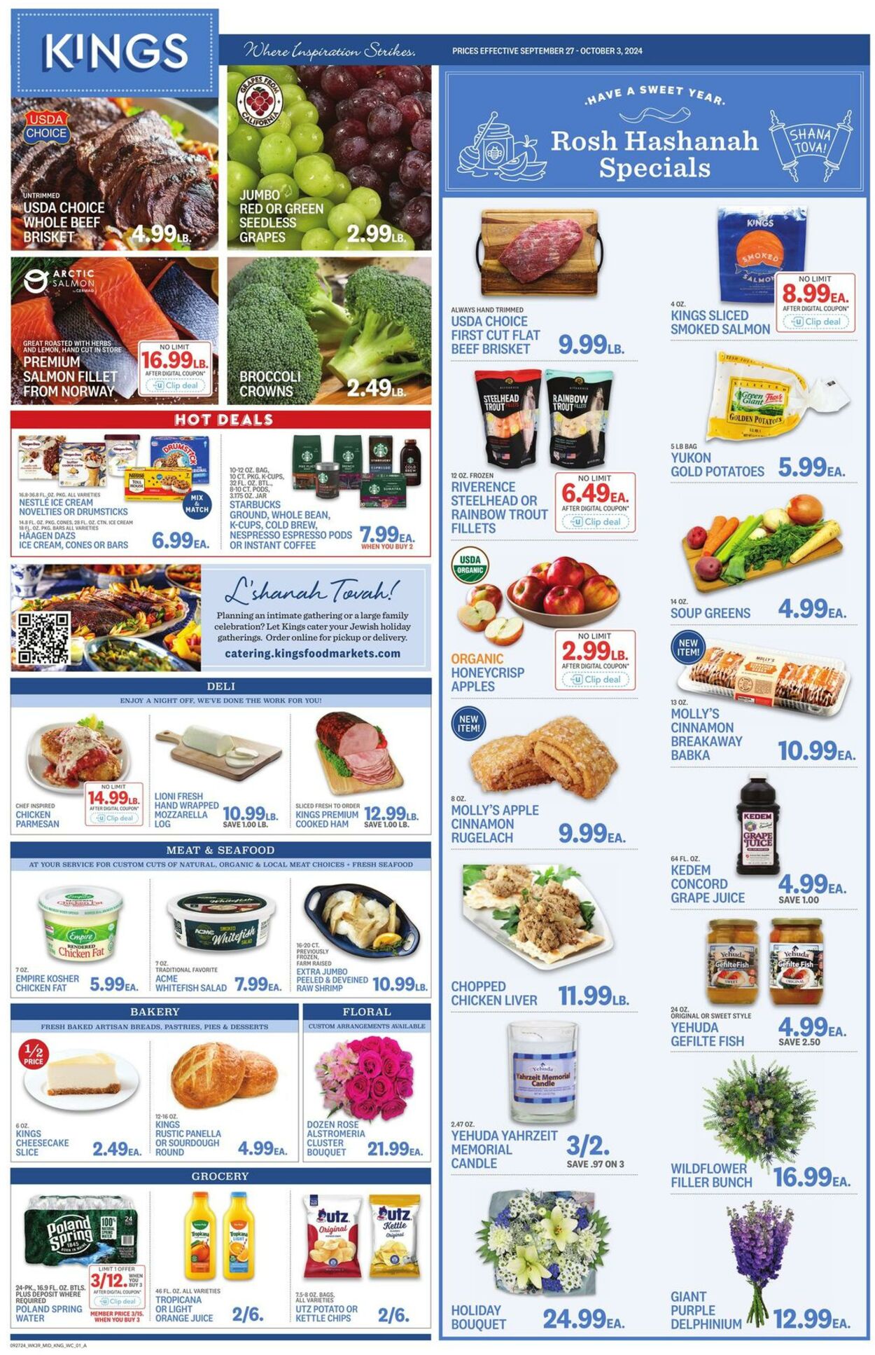 Weekly ad Kings Food Markets 09/27/2024 - 10/03/2024