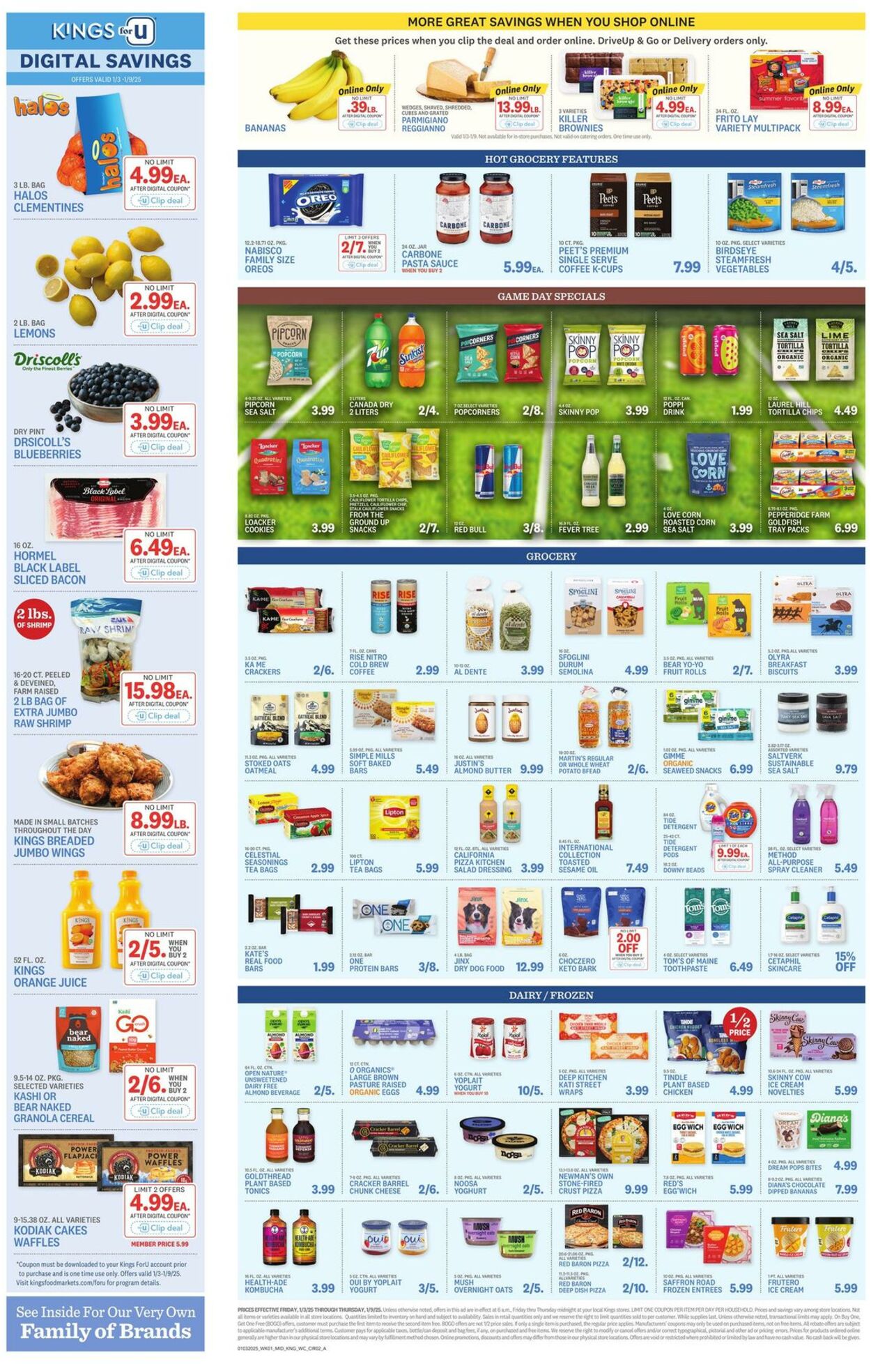 Weekly ad Kings Food Markets 01/03/2025 - 01/09/2025