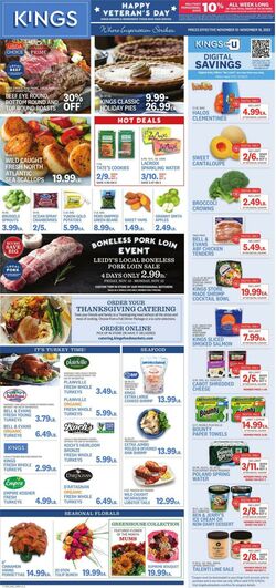Weekly ad Kings Food Markets 11/10/2023 - 11/16/2023