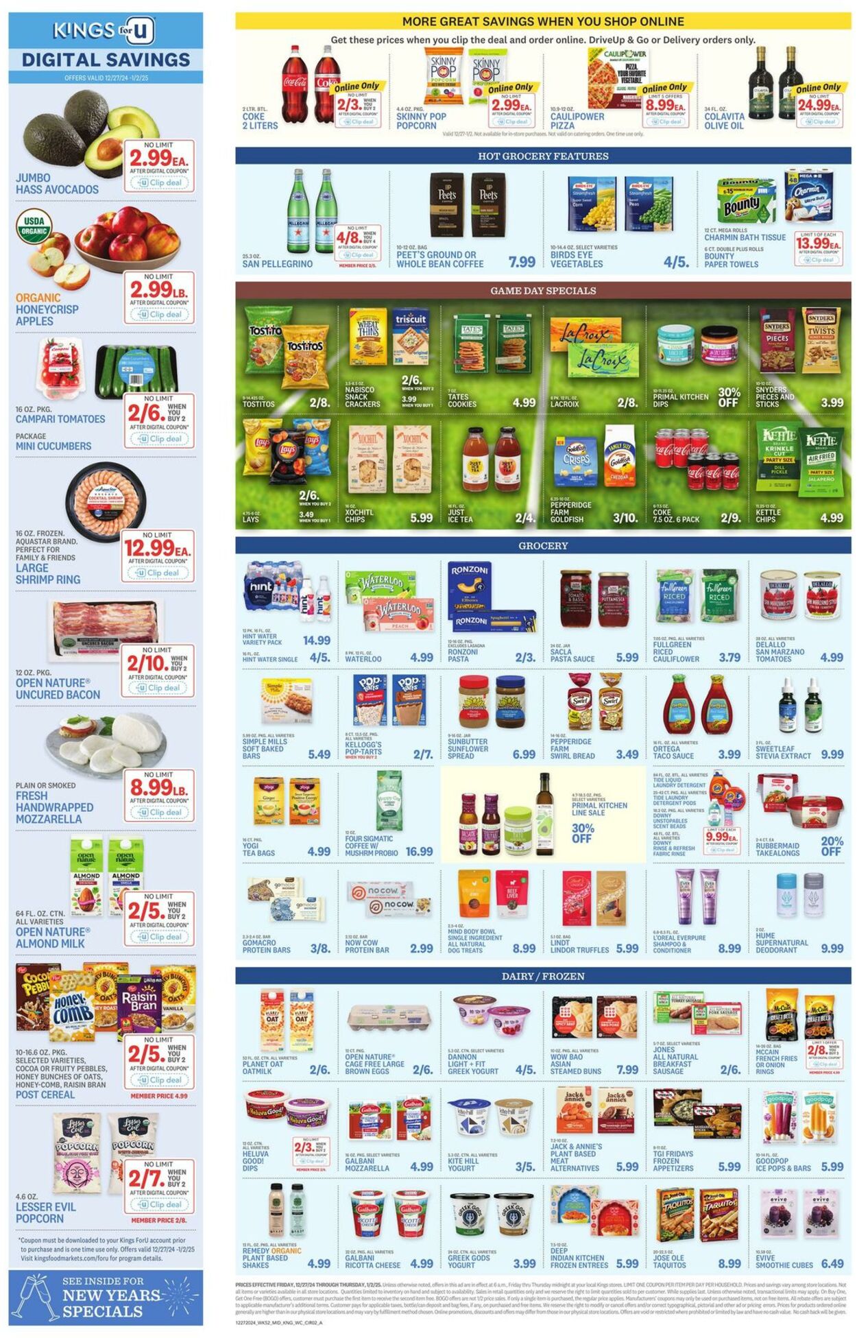 Weekly ad Kings Food Markets 12/27/2024 - 01/02/2025