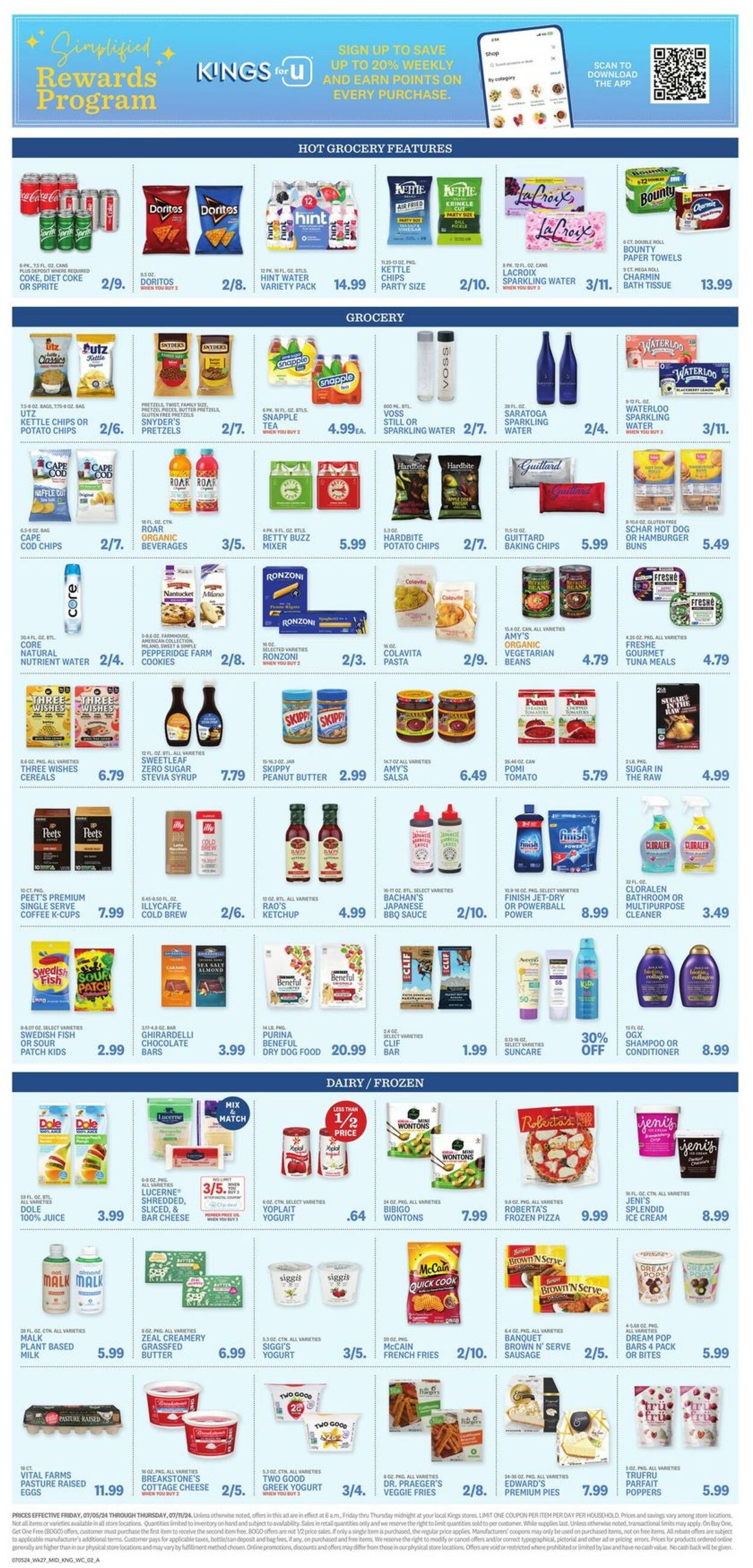 Weekly ad Kings Food Markets 07/05/2024 - 07/11/2024