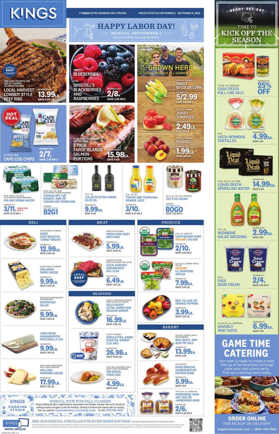 Weekly ad Kings Food Markets 09/02/2022 - 09/08/2022