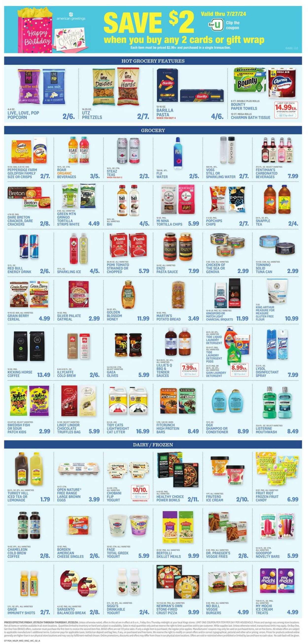 Weekly ad Kings Food Markets 07/19/2024 - 07/25/2024