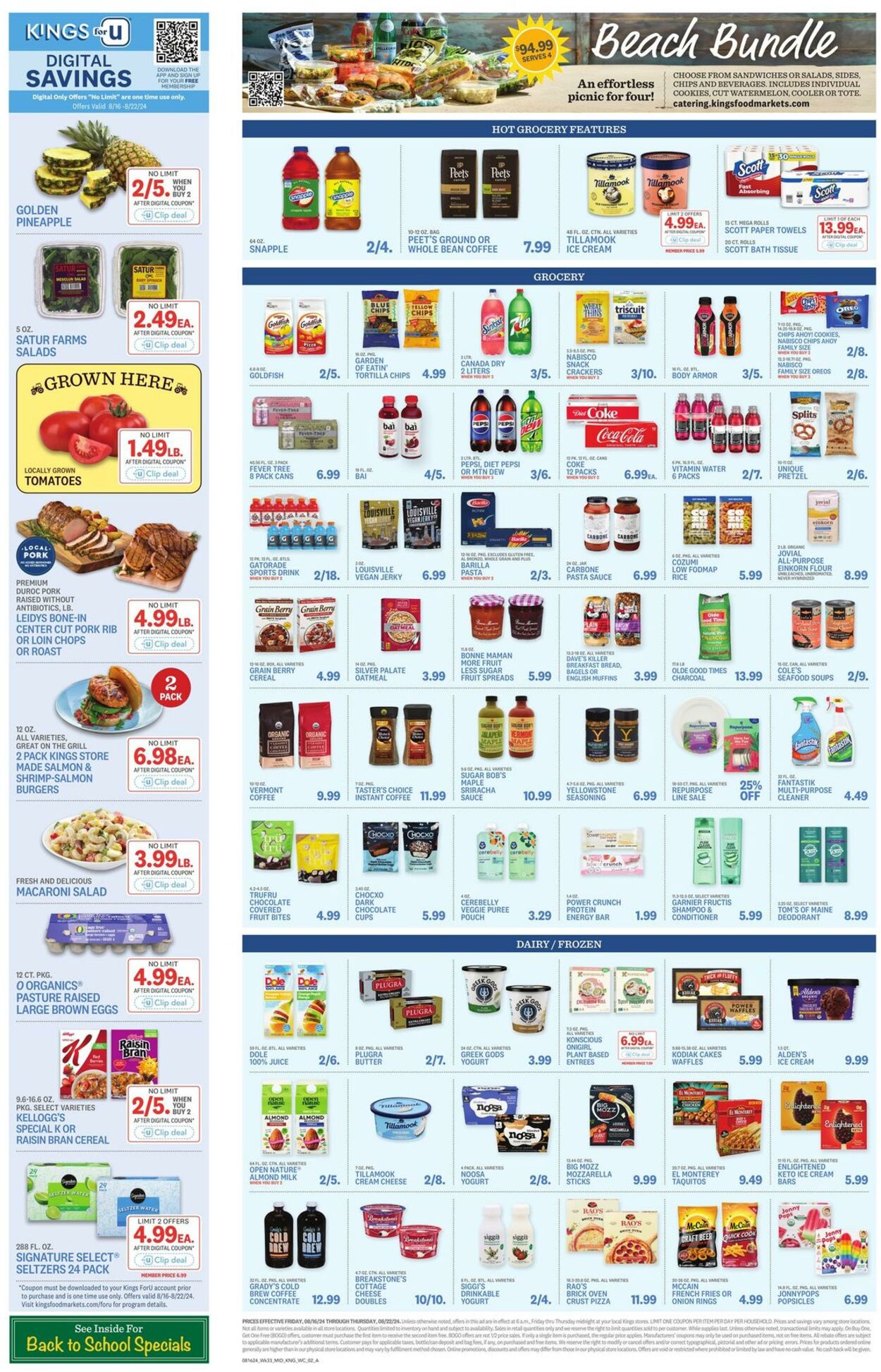 Weekly ad Kings Food Markets 08/16/2024 - 08/22/2024