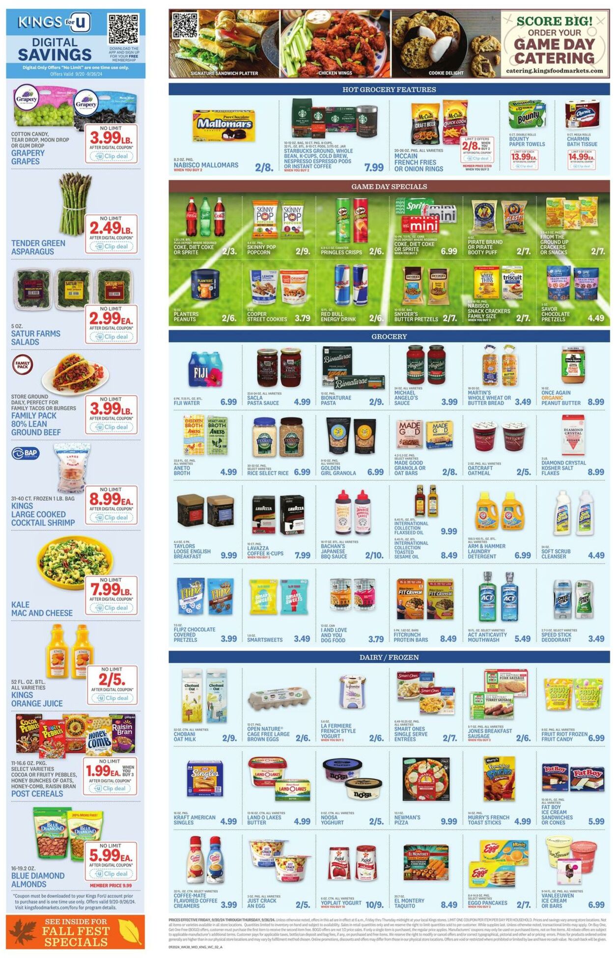 Weekly ad Kings Food Markets 09/20/2024 - 09/26/2024