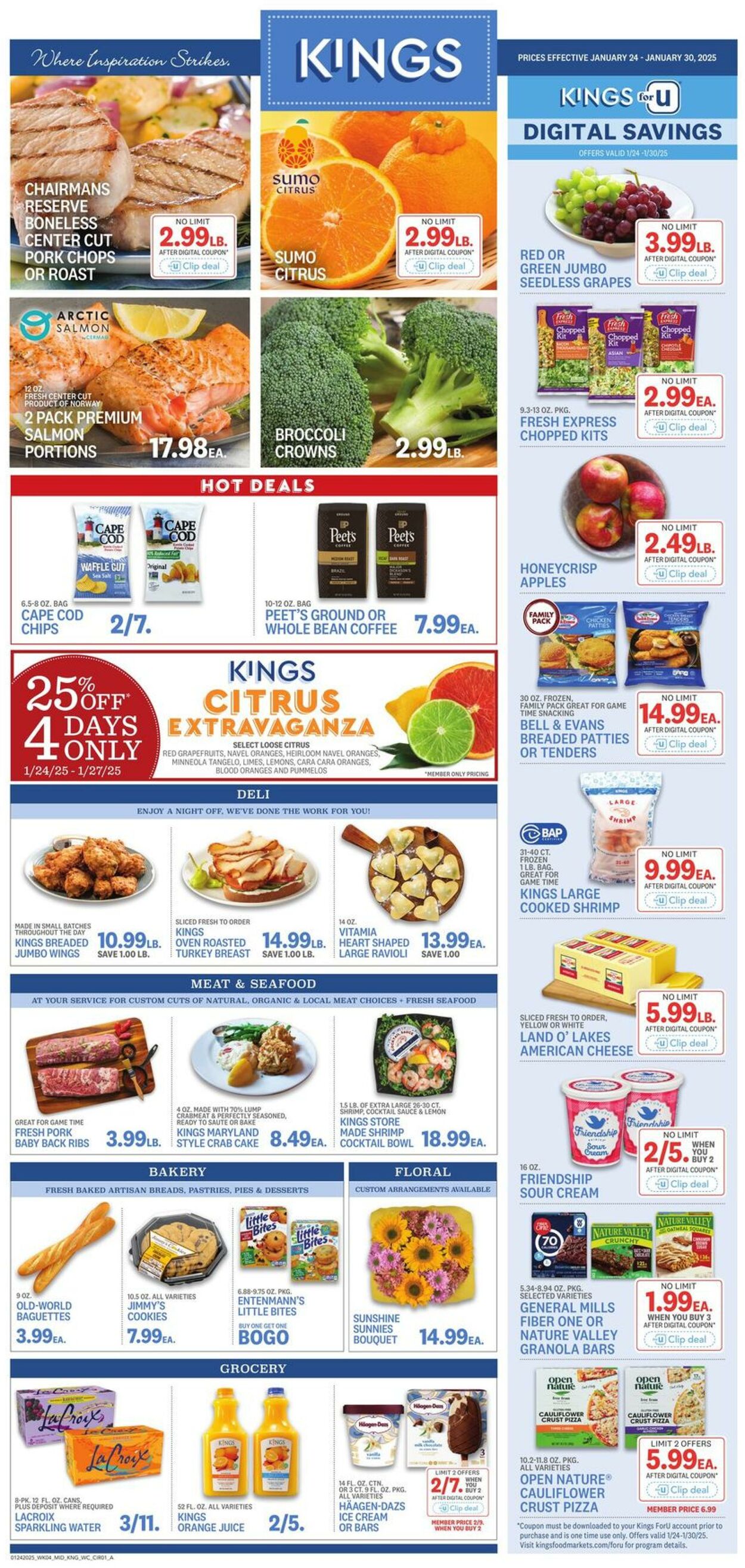 Weekly ad Kings Food Markets 01/24/2025 - 01/30/2025