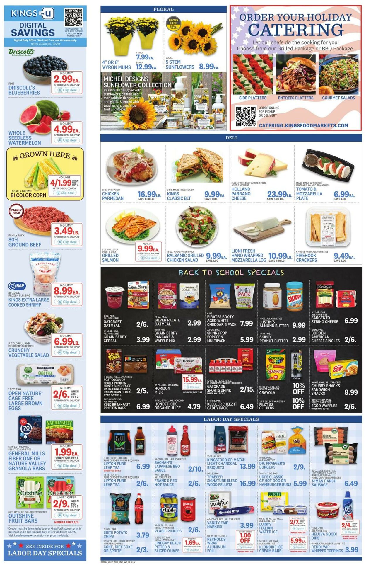 Weekly ad Kings Food Markets 08/30/2024 - 09/05/2024