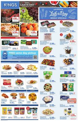 Weekly ad Kings Food Markets 09/01/2023 - 09/07/2023