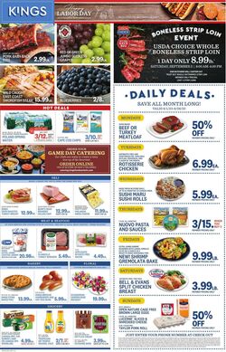 Weekly ad Kings Food Markets 09/01/2023 - 09/07/2023