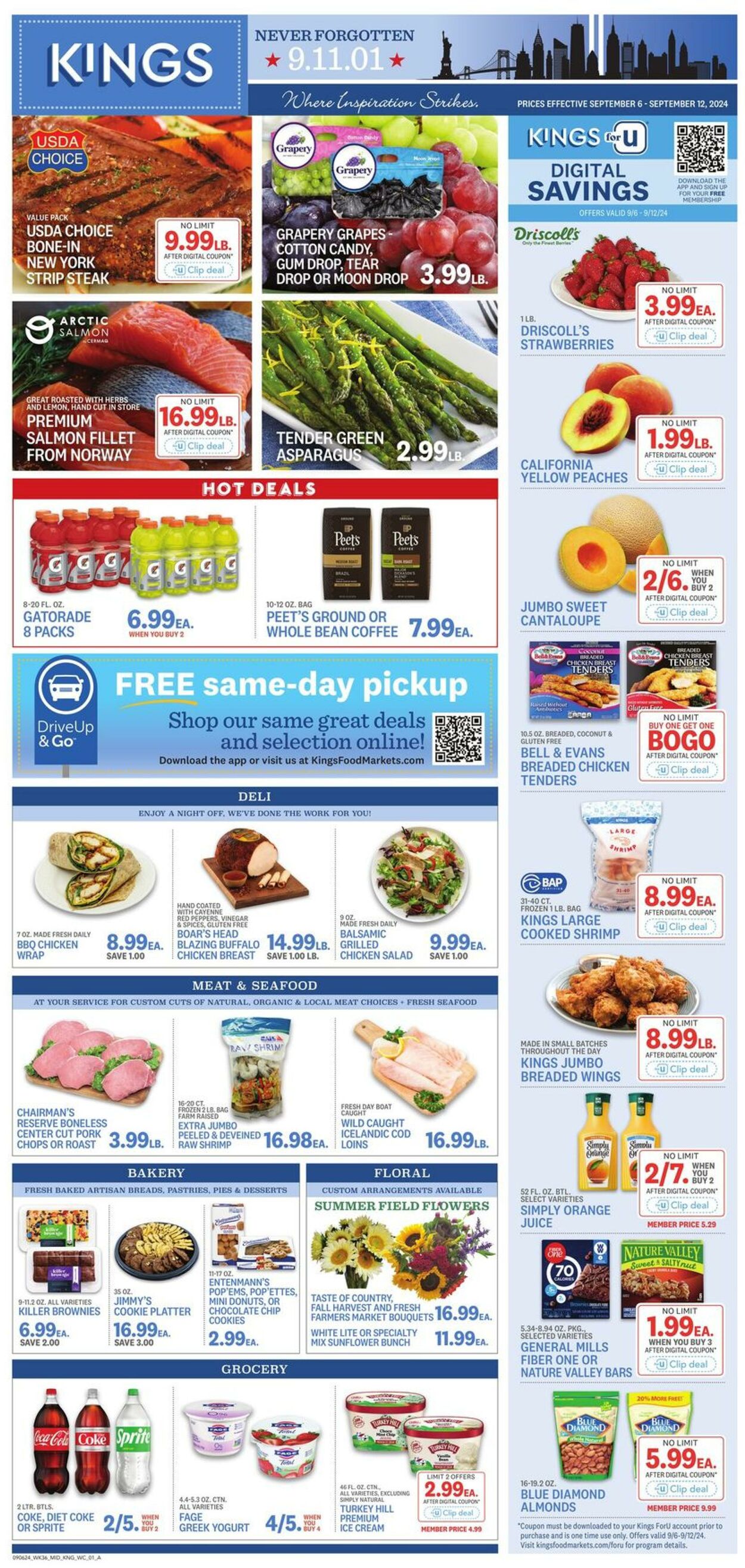 Weekly ad Kings Food Markets 09/06/2024 - 09/12/2024