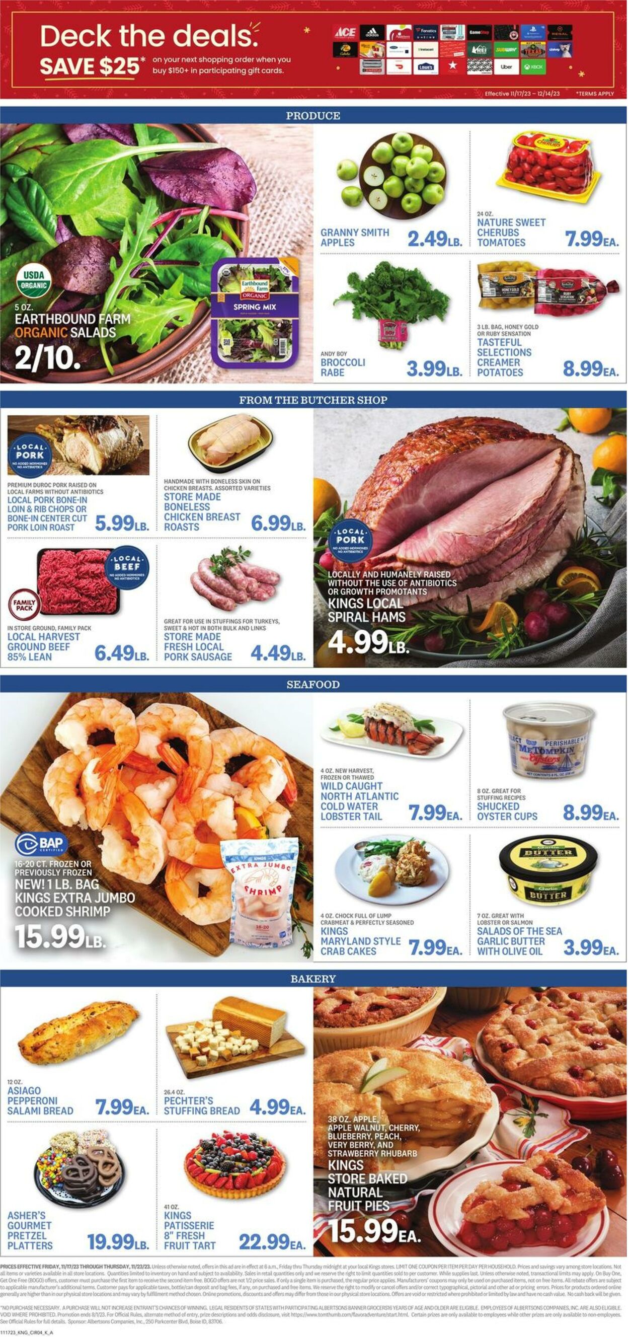 Weekly ad Kings Food Markets 11/17/2023 - 11/23/2023