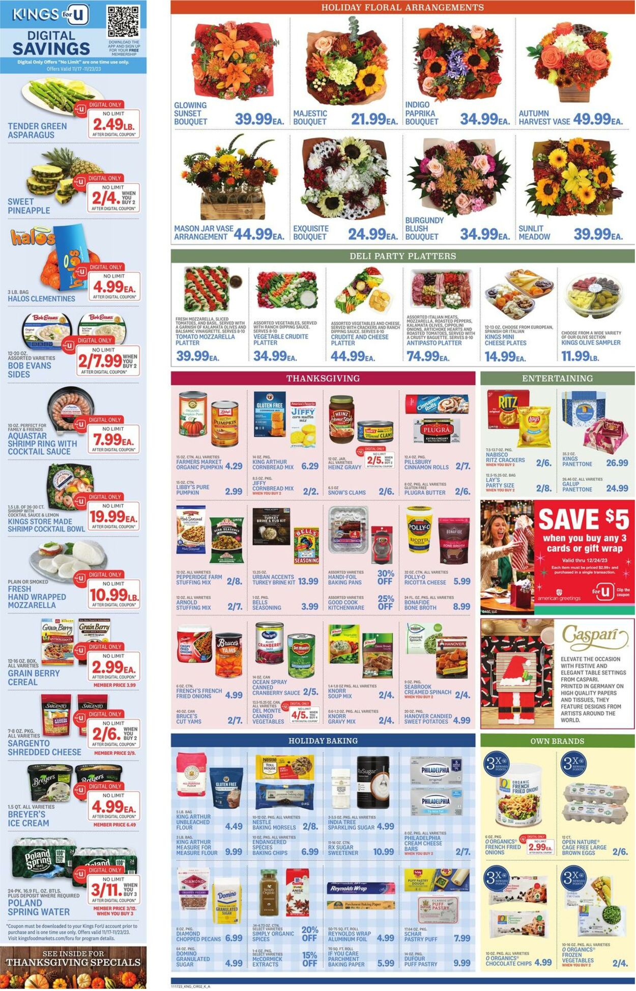 Weekly ad Kings Food Markets 11/17/2023 - 11/23/2023