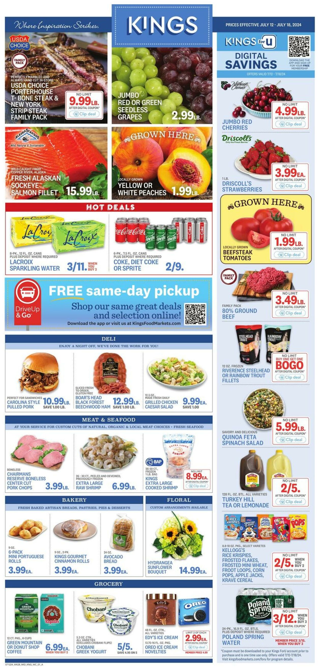 Weekly ad Kings Food Markets 07/12/2024 - 07/18/2024