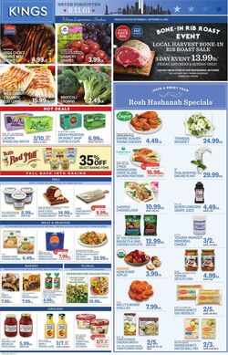 Weekly ad Kings Food Markets 09/09/2023 - 09/14/2023