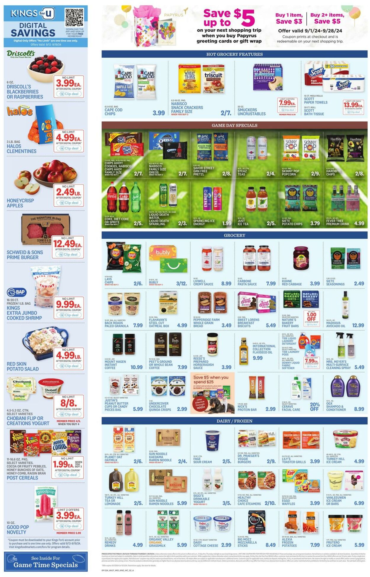 Weekly ad Kings Food Markets 09/13/2024 - 09/19/2024