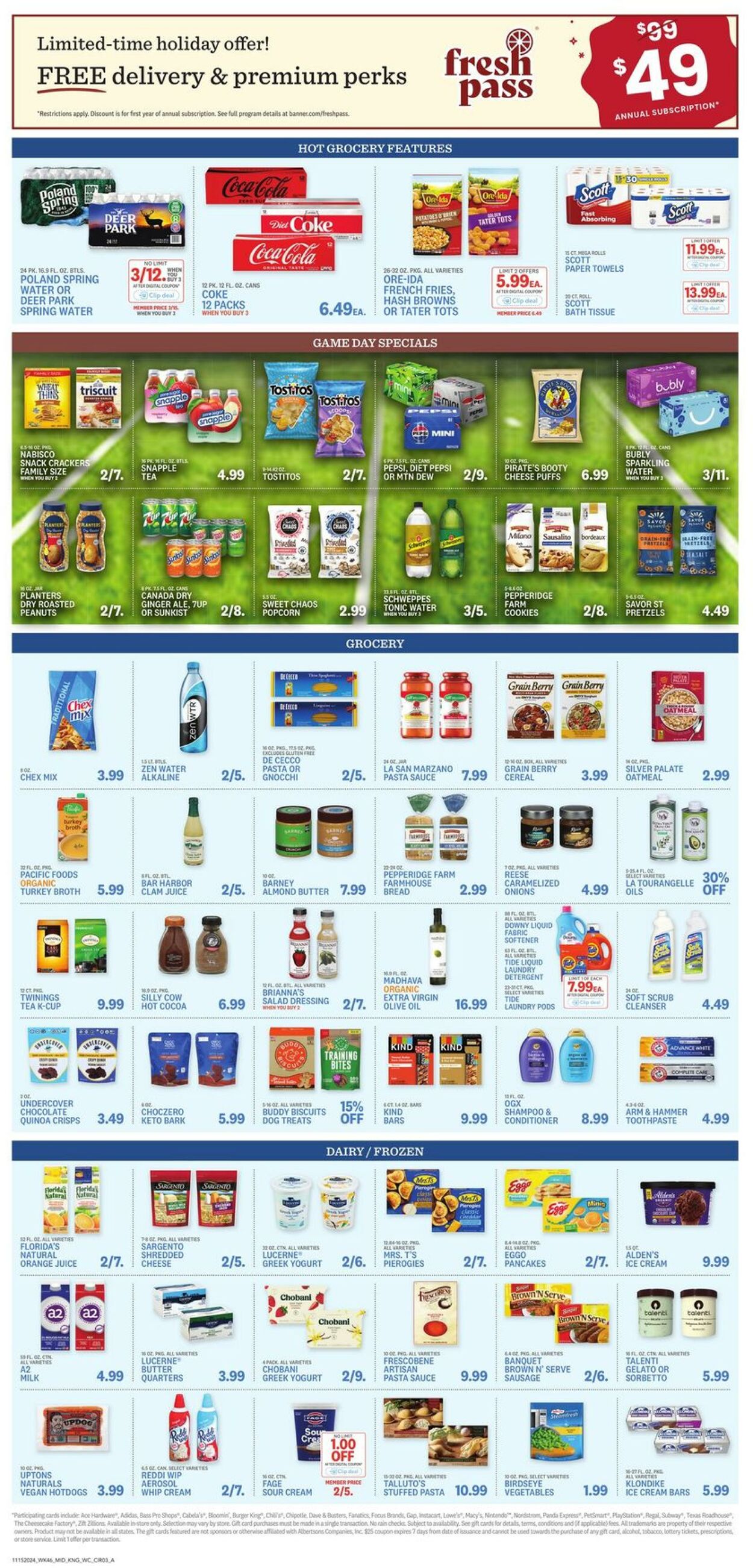 Weekly ad Kings Food Markets 11/15/2024 - 11/21/2024