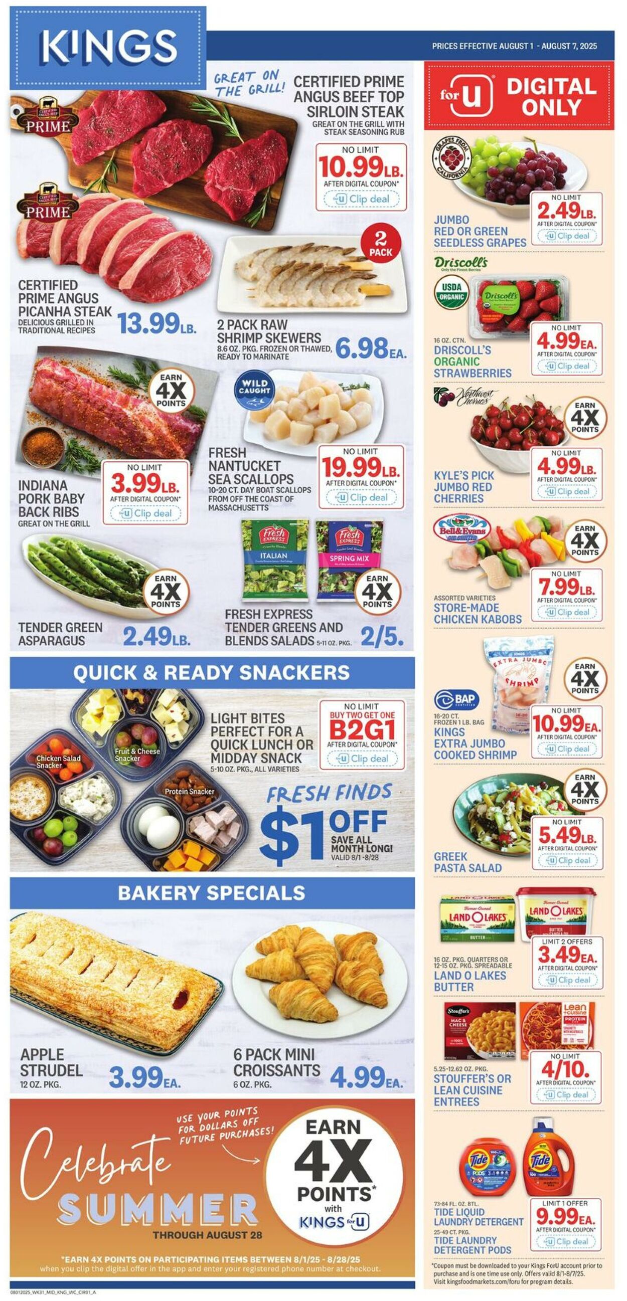 Weekly ad Kings Food Markets 08/01/2025 - 08/07/2025