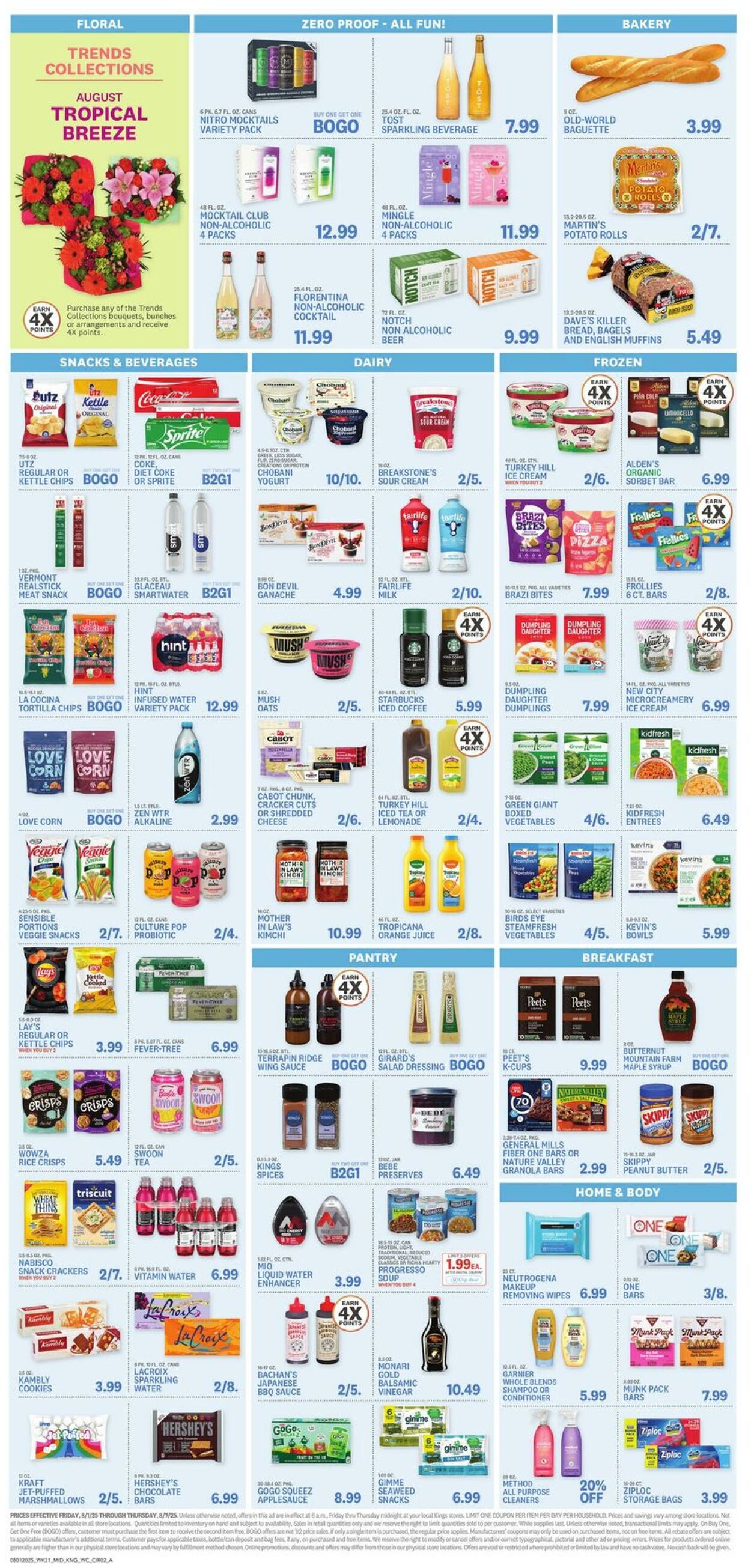 Weekly ad Kings Food Markets 08/01/2025 - 08/07/2025