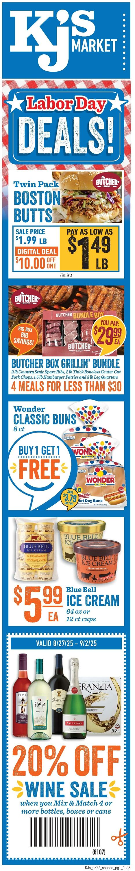 Weekly ad KJ's Market 08/27/2025 - 09/02/2025
