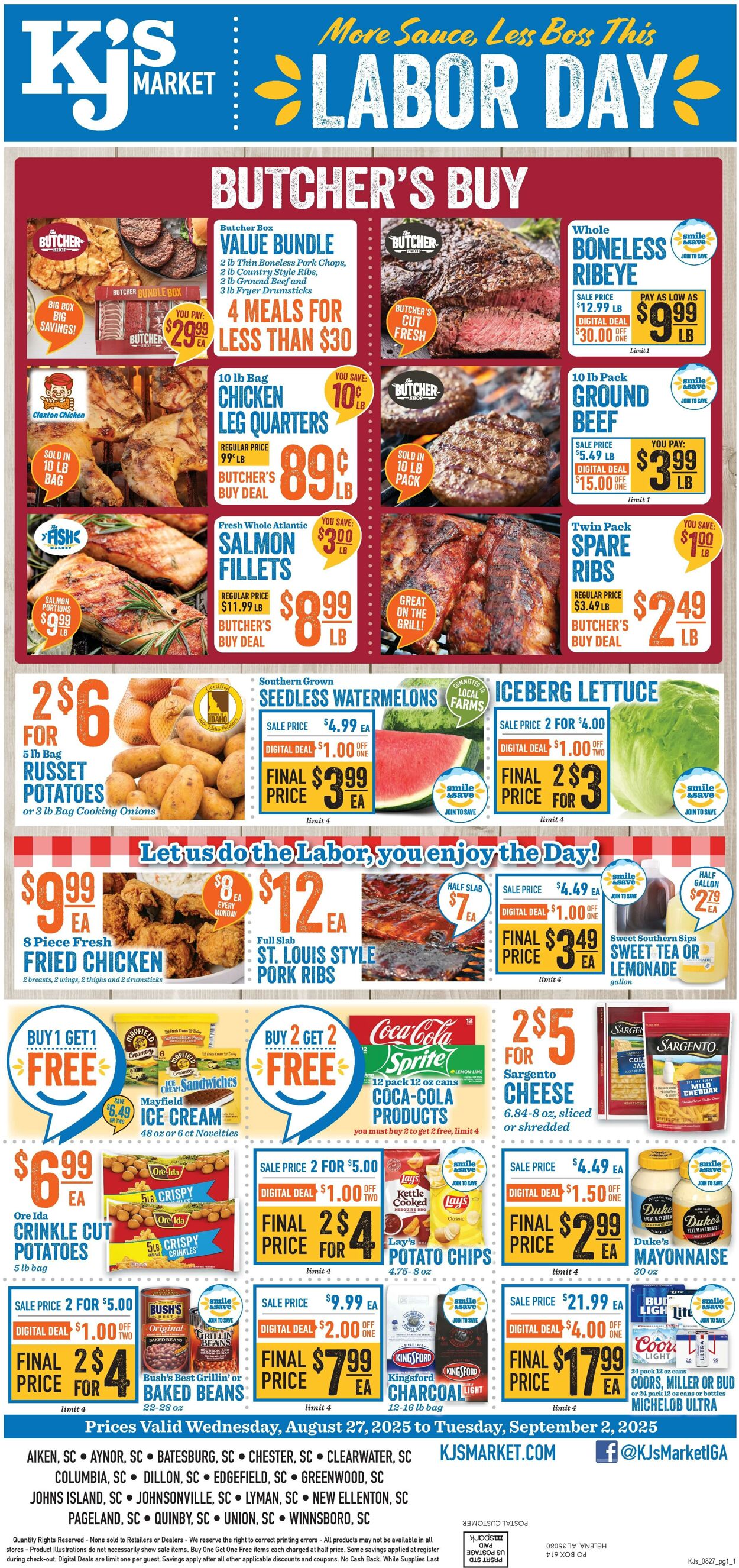 Weekly ad KJ's Market 08/27/2025 - 09/02/2025