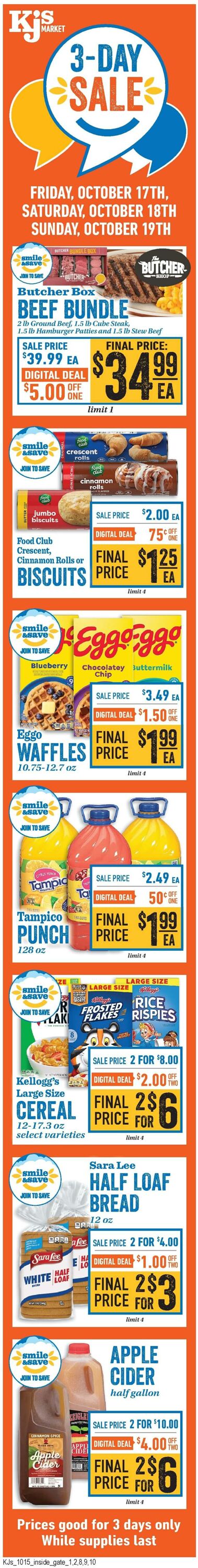 Weekly ad KJ's Market 10/15/2025 - 10/21/2025