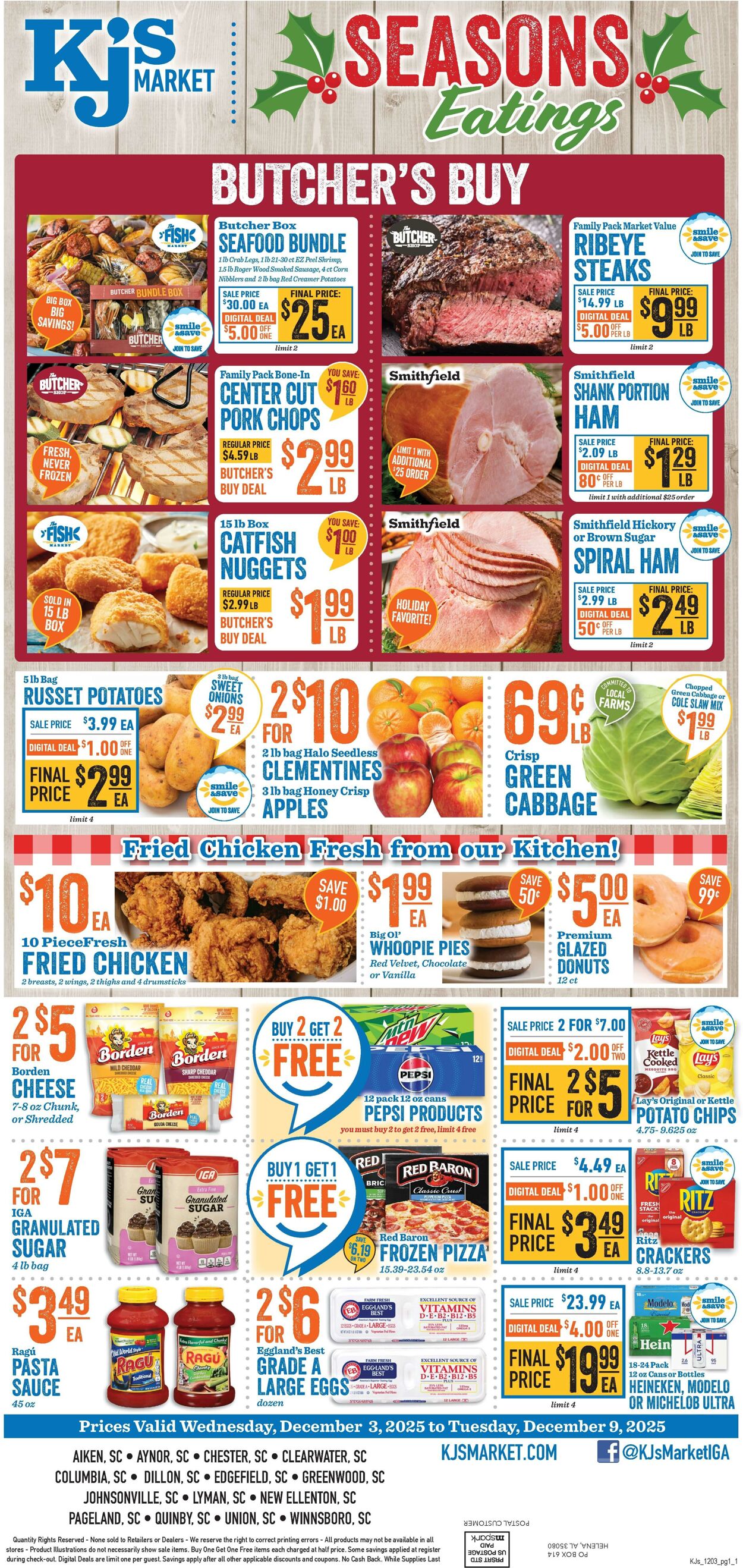 Weekly ad KJ's Market 12/03/2025 - 12/09/2025