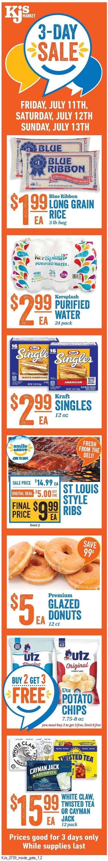 Weekly ad KJ's Market 07/09/2025 - 07/15/2025