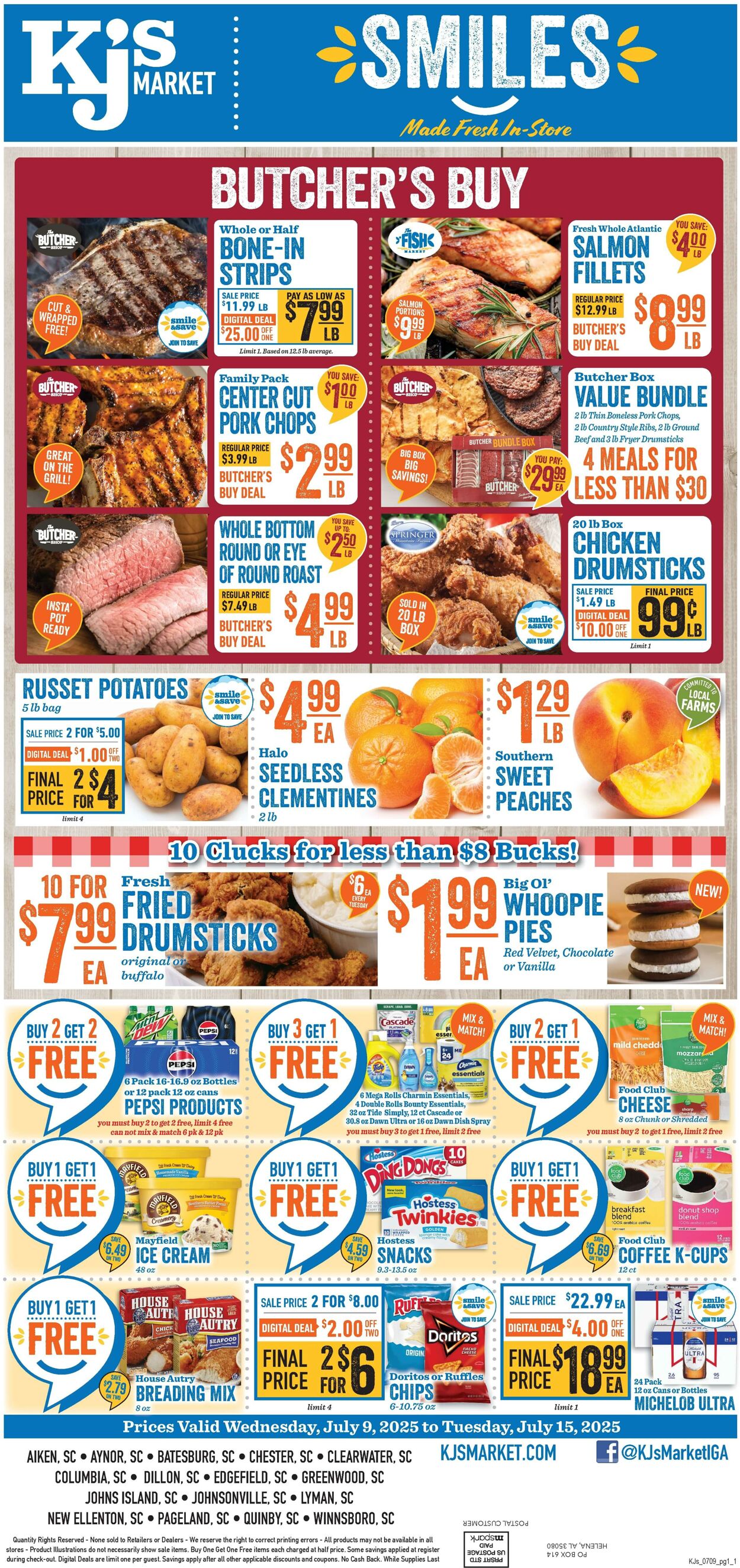 Weekly ad KJ's Market 07/09/2025 - 07/15/2025
