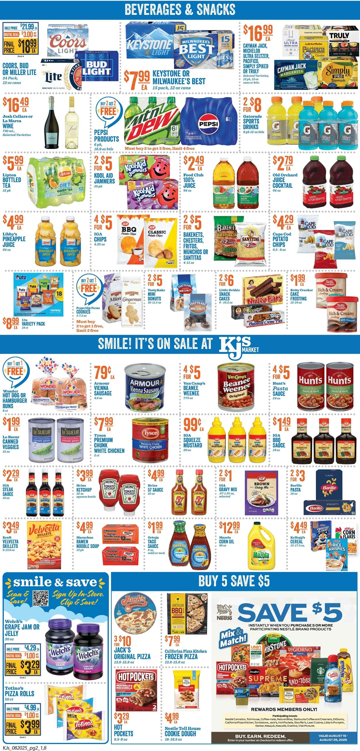Weekly ad KJ's Market 08/20/2025 - 08/26/2025