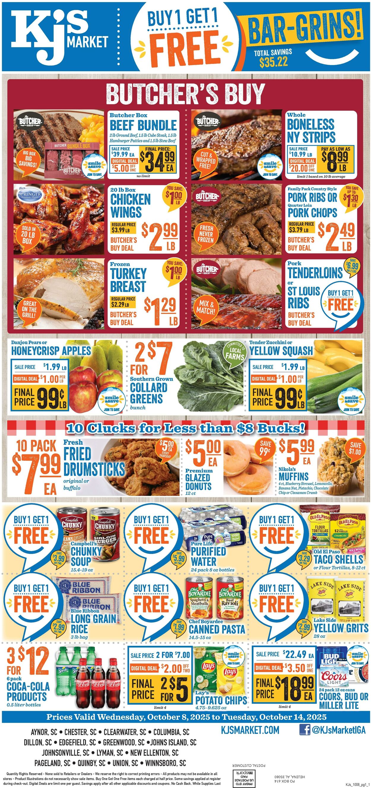 Weekly ad KJ's Market 10/08/2025 - 10/14/2025