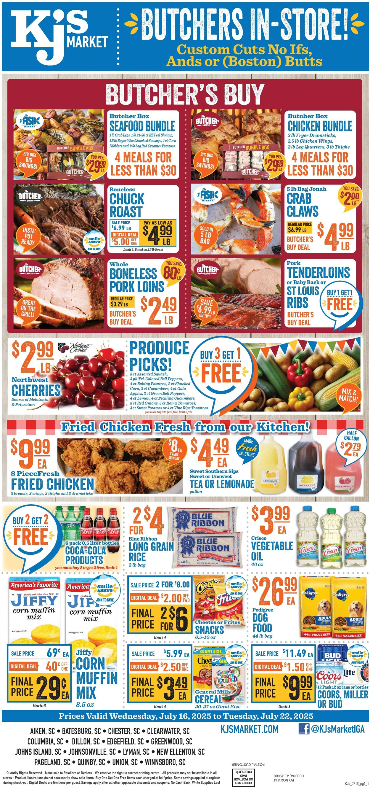 Weekly ad KJ's Market 07/16/2025 - 07/22/2025