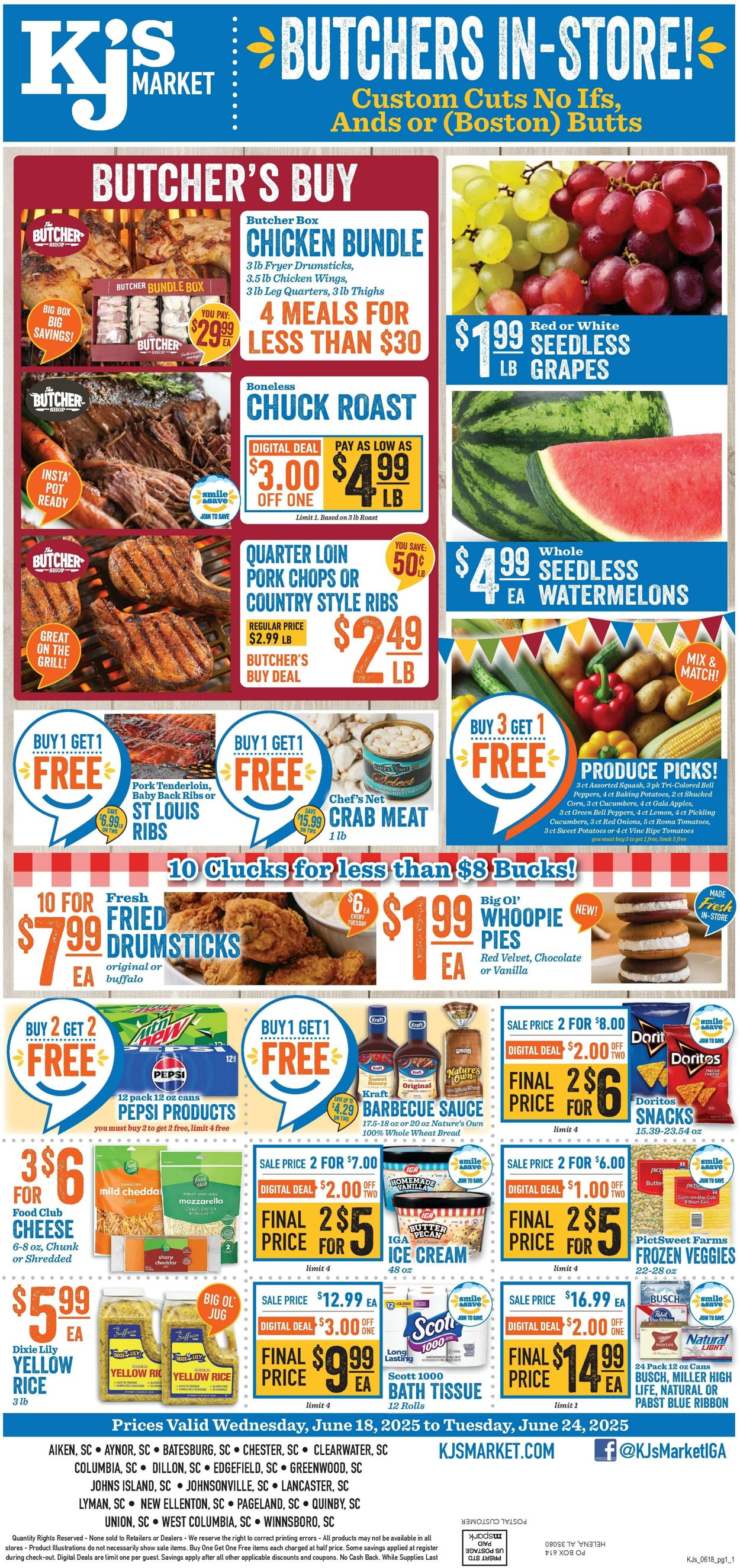 Weekly ad KJ's Market 06/18/2025 - 06/24/2025