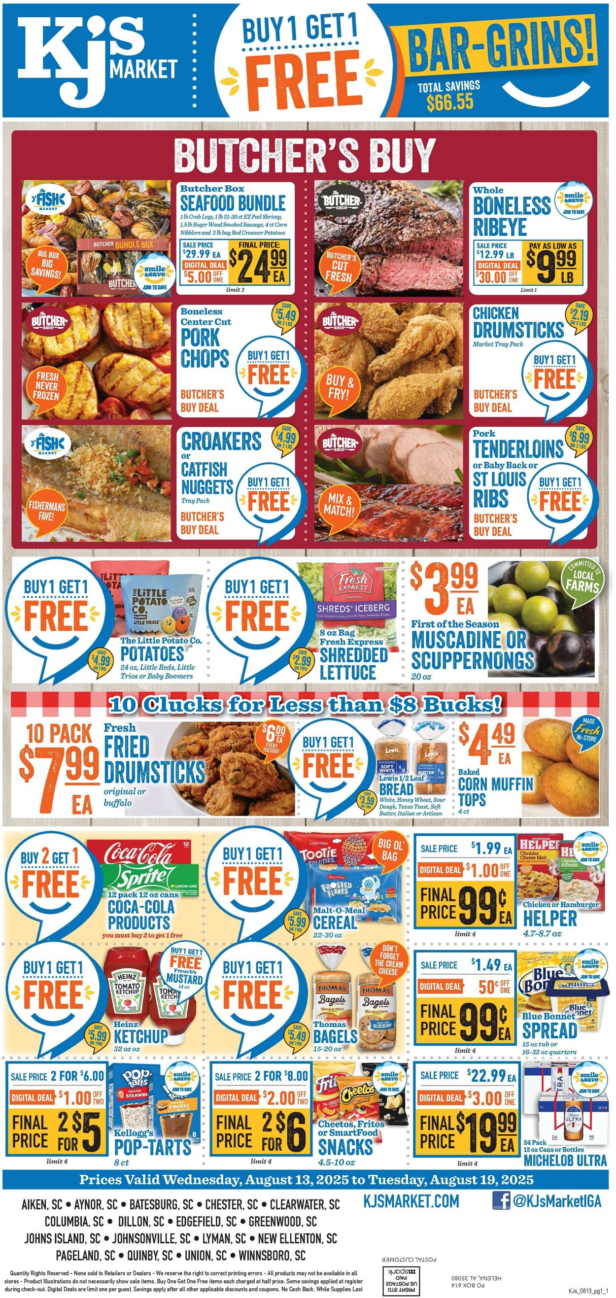 Weekly ad KJ's Market 08/13/2025 - 08/19/2025
